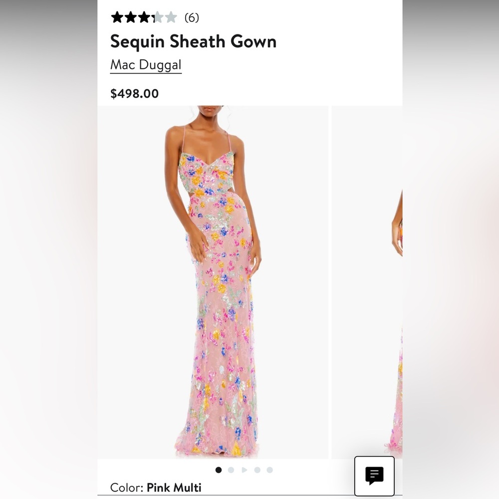 Mac Duggal Sequin sheath gown